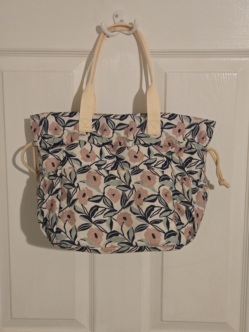 Floral Tote Bag in Pink And Green